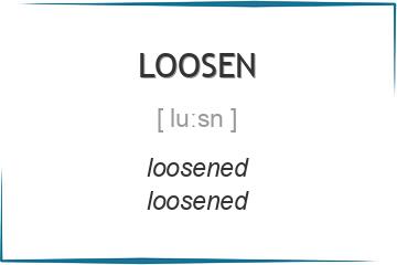 loosen 3 формы глагола