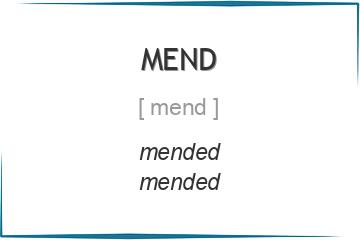 mend 3 формы глагола