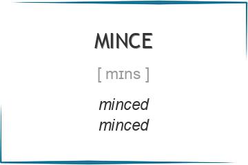 mince 3 формы глагола