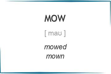 mow 3 формы глагола