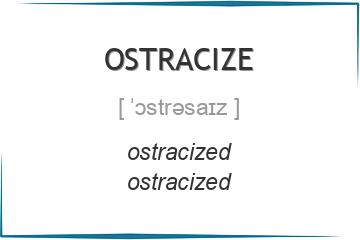 ostracize 3 формы глагола