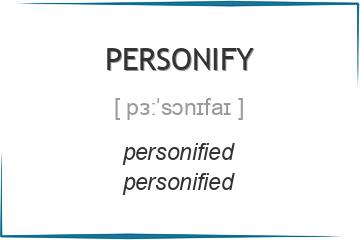 personify 3 формы глагола