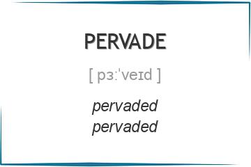 pervade 3 формы глагола