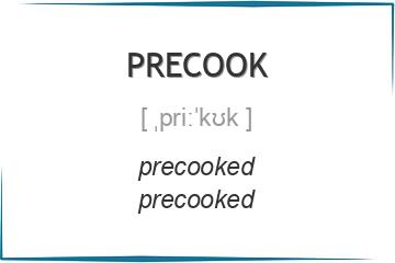 precook 3 формы глагола