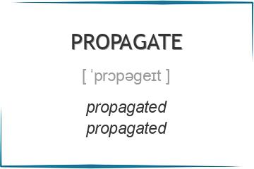 propagate 3 формы глагола