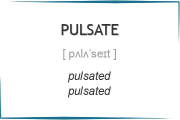 pulsate 3 формы глагола