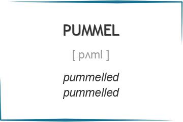 pummel 3 формы глагола