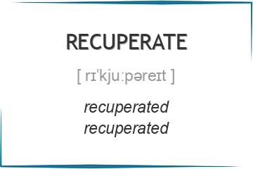 recuperate 3 формы глагола