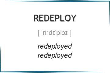 redeploy 3 формы глагола