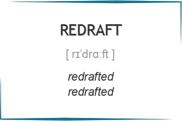 redraft 3 формы глагола