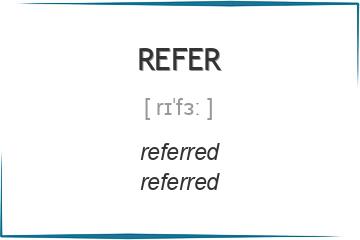 refer 3 формы глагола