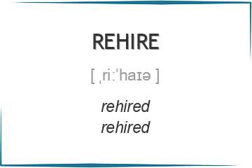 rehire 3 формы глагола