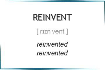 reinvent 3 формы глагола