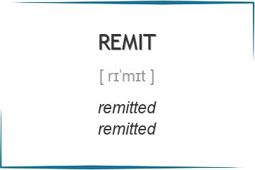 remit 3 формы глагола