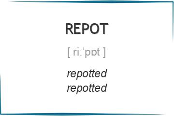 repot 3 формы глагола