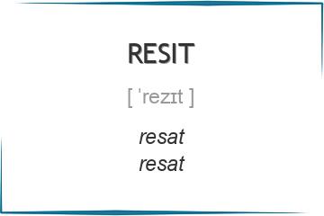 resit 3 формы глагола