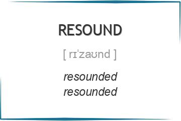 resound 3 формы глагола