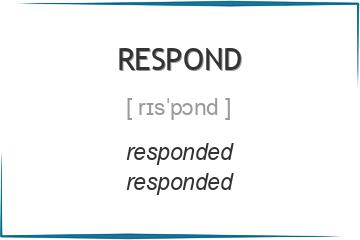 respond 3 формы глагола