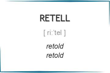 retell 3 формы глагола