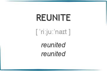 reunite 3 формы глагола