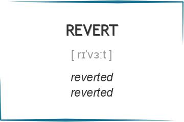 revert 3 формы глагола