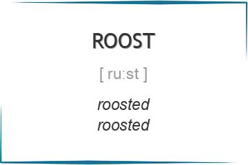 roost 3 формы глагола