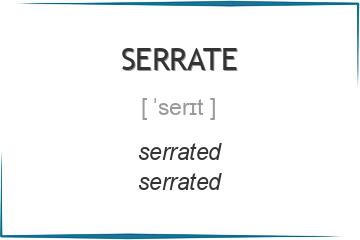 serrate 3 формы глагола