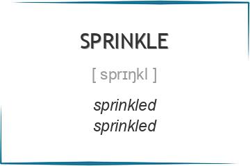 sprinkle 3 формы глагола