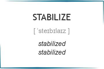 stabilize 3 формы глагола