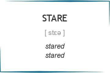 stare 3 формы глагола