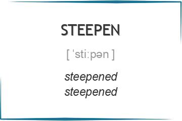 steepen 3 формы глагола