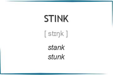 stink 3 формы глагола