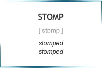 stomp 3 формы глагола