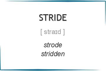 stride 3 формы глагола