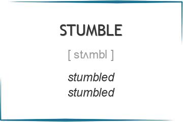 stumble 3 формы глагола