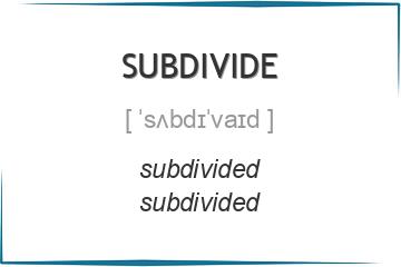subdivide 3 формы глагола