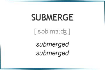 submerge 3 формы глагола