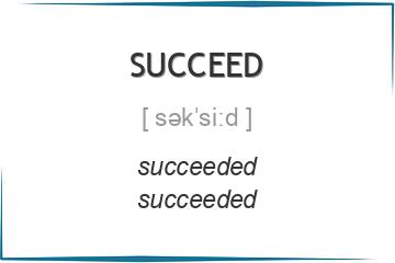 succeed 3 формы глагола