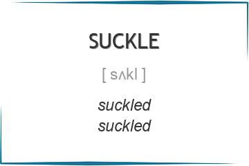 suckle 3 формы глагола