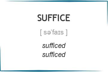 suffice 3 формы глагола