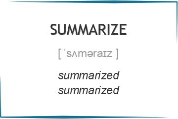 summarize 3 формы глагола