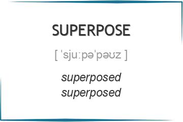 superpose 3 формы глагола