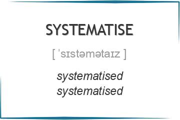 systematise 3 формы глагола